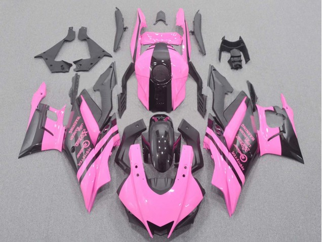 Mejores Carenado Moto Yamaha YZF R3/R25 2019-2021 - Rosa Negro Monstruo