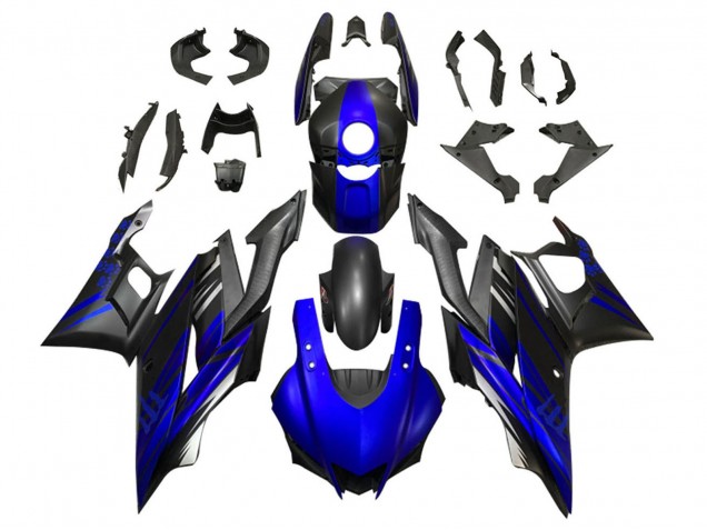 Mejores Carenado Moto Yamaha YZF R3/R25 2019-2021 - Azul Negro Mate