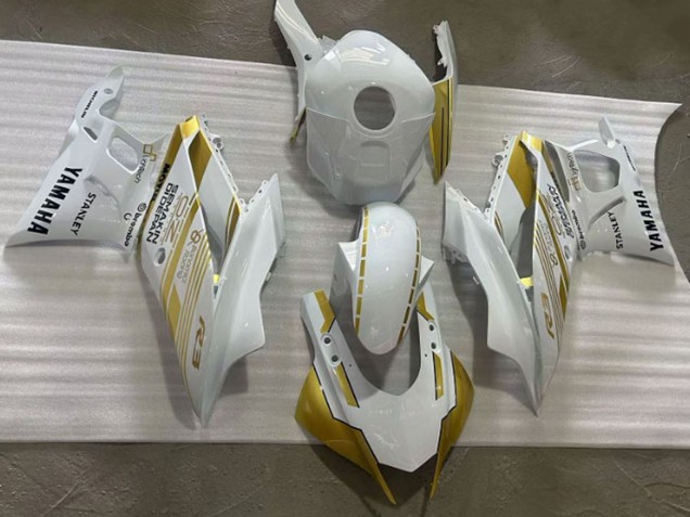 Mejores Carenados Moto Yamaha YZF R3/R25 2019-2021 - Blanco Oro Semakin Didepan