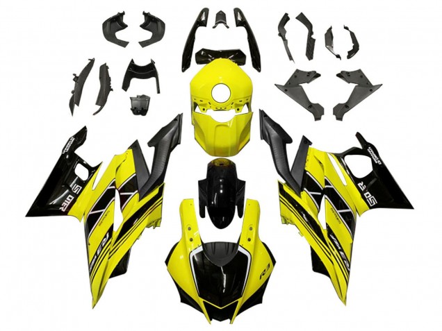 Mejores Carenados Moto Yamaha YZF R3/R25 2019-2021 - Amarillo Negro FibraCarbono