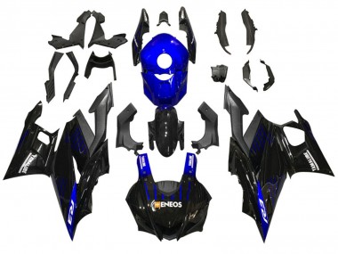 Mejores Carenados Moto Yamaha YZF R3/R25 2022-2024 - Azul Negro ENEOS Yamalube