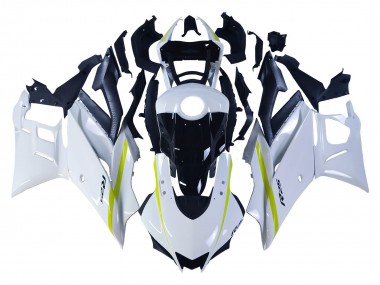 Mejores Carenados Moto Yamaha YZF R3/R25 2022-2024 - Blanco Amarillo Negro