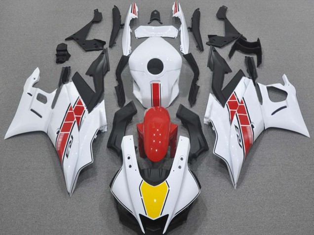 Mejores Carenados Moto Yamaha YZF R3/R25 2022-2024 - Blanco Rojo Amarillo Negro
