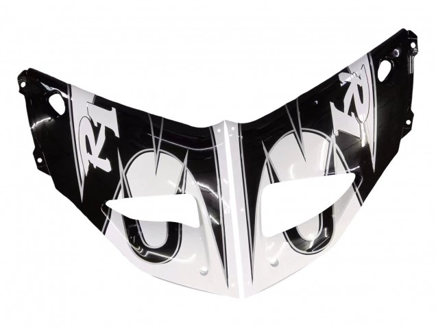 Mejores Carenados Moto Yamaha YZF 1000 R1 1998-1999 - Blanco Negro Brillante