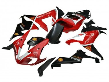 Mejores Carenados Moto Yamaha YZF 1000 R1 2002-2003 - Rojo Plata Negro Santander