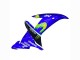 Mejores Carenados Moto Yamaha YZF 1000 R1 2002-2003 - Azul Negro Verde MoviStar ENEOS Monstruo