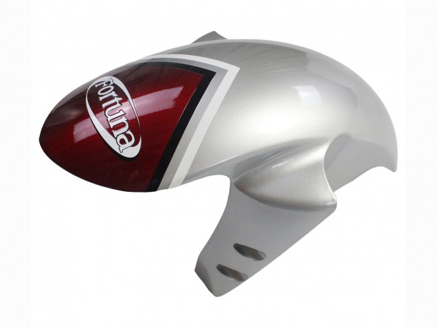 Mejores Carenados Moto Yamaha YZF 1000 R1 2004-2006 - Plata Rojo Fortuna Motul