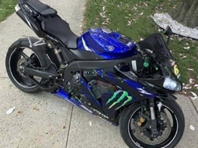 Mejores Carenados Moto Yamaha YZF 1000 R1 2004-2006 - Azul Negro Amarillo Verde Monstruo Yamalube ENEOS 69