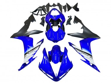 Mejores Carenados Moto Yamaha YZF 1000 R1 2004-2006 - Azul Blanco Negro Mate