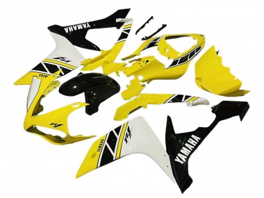Mejores Carenado Moto Yamaha YZF 1000 R1 2007-2008 - Amarillo Blanco Negro