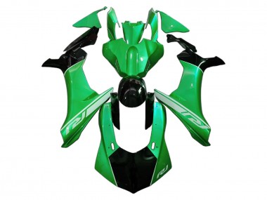 Mejores Carenados Moto Yamaha YZF 1000 R1 2020-2025 - Verde Negro Brillante