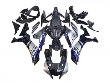 Mejores Carenados Moto Yamaha YZF 1000 R1 2020-2025 - Plata Azul Negro BKSOD