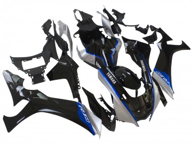 Mejores Carenados Moto Yamaha YZF 1000 R1 2020-2025 - Negro Brillante Plata Azul
