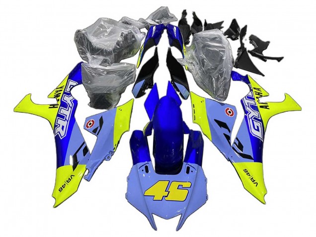 Mejores Carenados Moto Yamaha YZF 1000 R1 2020-2025 - Azul Amarillo GYTR 46