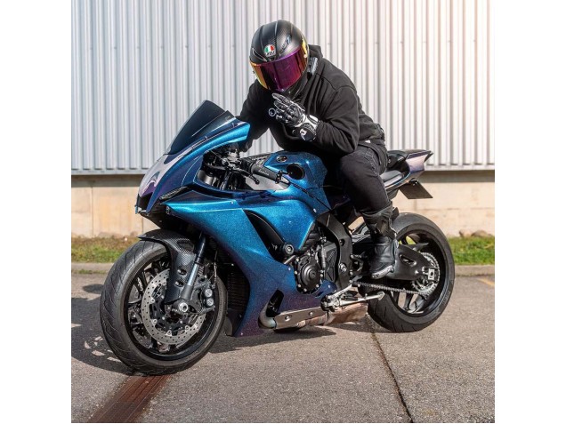 Mejores Carenados Moto Yamaha YZF 1000 R1 2020-2025 - Gradiente Azul Púrpura