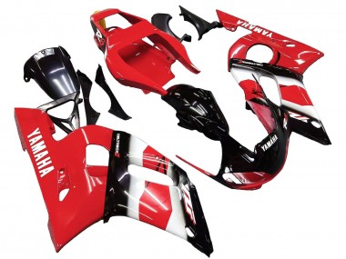 Mejores Carenado Moto Yamaha YZF 600 R6 1998-2002 - Rojo Blanco Negro Brillante