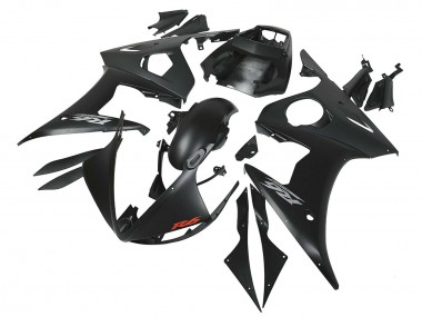 Mejores Carenados Moto Yamaha YZF R6 2003-2004 - Negro Mate