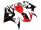 Mejores Carenados Moto Yamaha YZF R6 2003-2004 - Rojo Blanco Negro Brillante