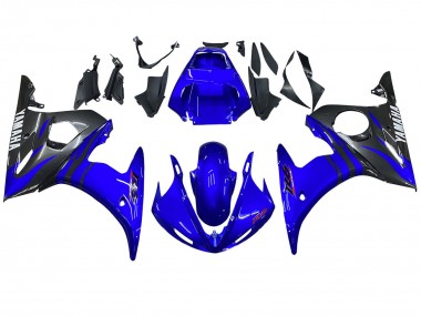 Mejores Carenados Moto Yamaha YZF R6 2003-2004 - Azul Negro Brillante