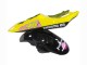 Mejores Carenados Moto Yamaha YZF R6 2003-2004 - Amarillo Rosa Negro Brillante Rossi Repsol 46