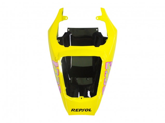 Mejores Carenados Moto Yamaha YZF R6S 2006-2009 - Amarillo Rosa Negro Brillante Rossi Repsol 46