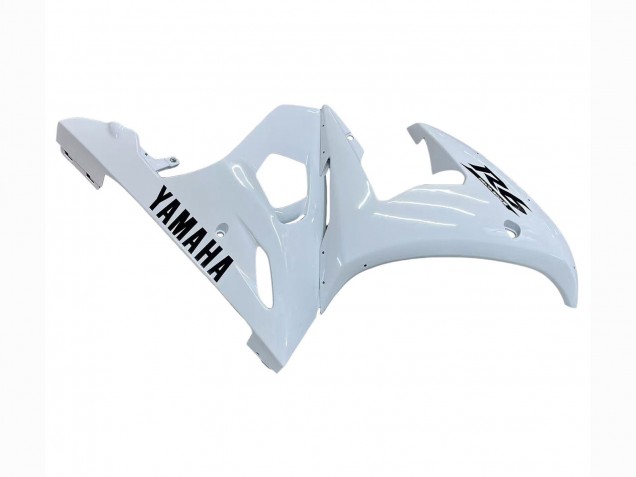 Mejores Carenados Moto Yamaha YZF R6 2003-2004 - Blanco Negro Calcomanías