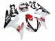 Mejores Carenados Moto Yamaha YZF R6 2003-2004 - Blanco Rojo Negro Brillante Motul