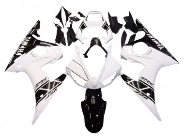 Mejores Carenados Moto Yamaha YZF 600 R6 2005 - Blanco Negro