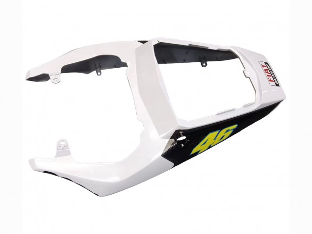 Mejores Carenados Moto Yamaha YZF 600 R6 2005 - Blanco Azul Dunlop Fiat Motul