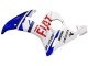 Mejores Carenados Moto Yamaha YZF 600 R6 2005 - Blanco Azul Dunlop Fiat Motul