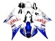 Mejores Carenados Moto Yamaha YZF 600 R6 2005 - Blanco Azul Dunlop Fiat Motul