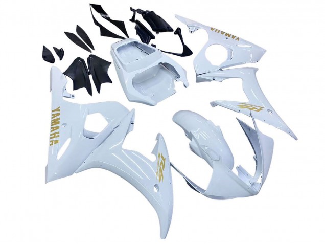 Mejores Carenados Moto Yamaha YZF 600 R6 2005 - Blanco Oro