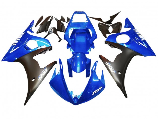 Mejores Carenados Moto Yamaha YZF 600 R6 2005 - Azul Negro Mate