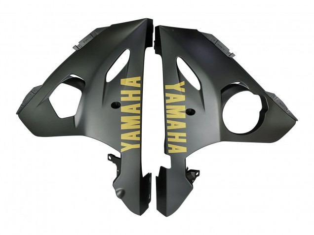 Mejores Carenados Moto Yamaha YZF 600 R6 2005 - Gris Negro Mate Oro