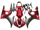 Mejores Carenado Moto Yamaha YZF 600 R6 2005 - Rojo Negro Mate