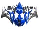 Mejores Carenados Moto Yamaha YZF 600 R6 2006-2007 - Azul Blanco Negro Brillante