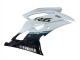 Mejores Carenado Moto Yamaha YZF 600 R6 2008-2016 - Blanco Azul Negro Brillante