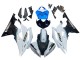 Mejores Carenado Moto Yamaha YZF 600 R6 2008-2016 - Blanco Azul Negro Brillante