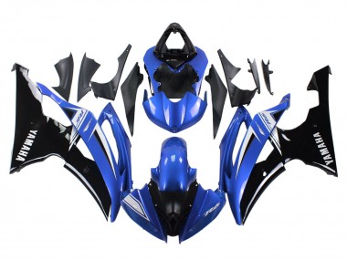 Mejores Carenados Moto Yamaha YZF 600 R6 2008-2016 - Blanco Azul Negro Brillante