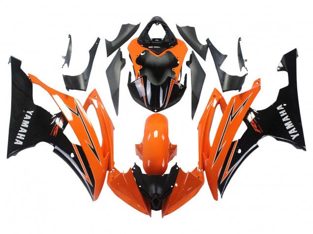Mejores Carenados Moto Yamaha YZF 600 R6 2008-2016 - Naranja Negro