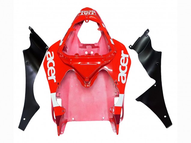 Mejores Carenados Moto Yamaha YZF 600 R6 2008-2016 - Blanco Rojo Negro Fiat Acer
