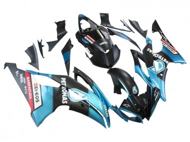 Mejores Carenados Moto Yamaha YZF 600 R6 2008-2016 - Azul Claro Negro Mate Petronas ENEOS