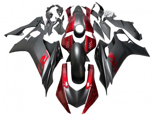 Mejores Carenados Moto Yamaha YZF 600 R6 2017-2025 - Rojo Negro Mate