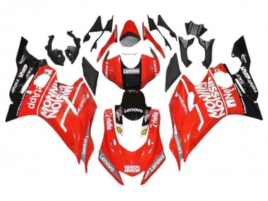 Mejores Carenados Moto Yamaha YZF 600 R6 2017-2023 - Rojo Negro