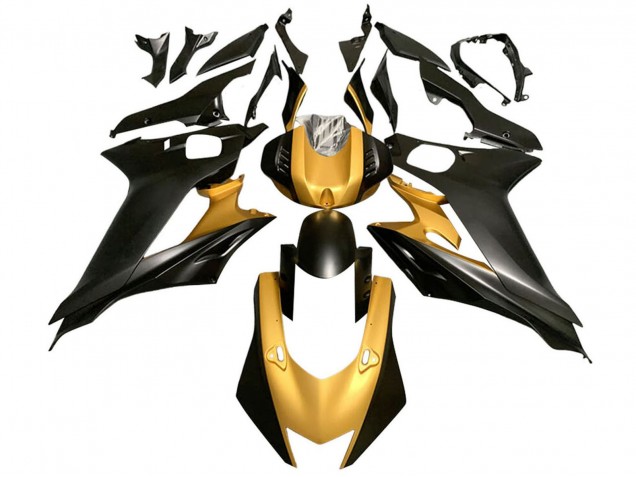 Mejores Carenados Moto Yamaha YZF 600 R6 2017-2025 - Oro Negro Mate