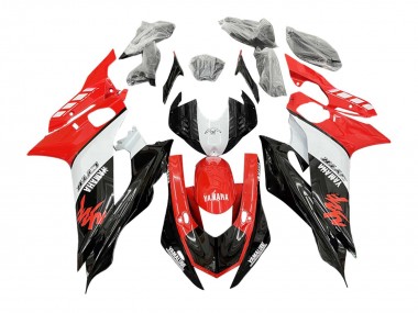Mejores Carenados Moto Yamaha YZF 600 R6 2017-2023 - Blanco Rojo Negro GYTR Yamalube