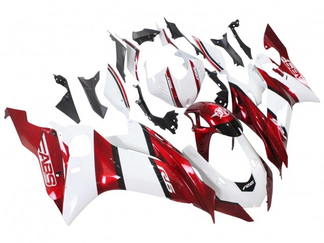 Mejores Carenados Moto Yamaha YZF 600 R6 2017-2025 - Blanco Rojo Negro