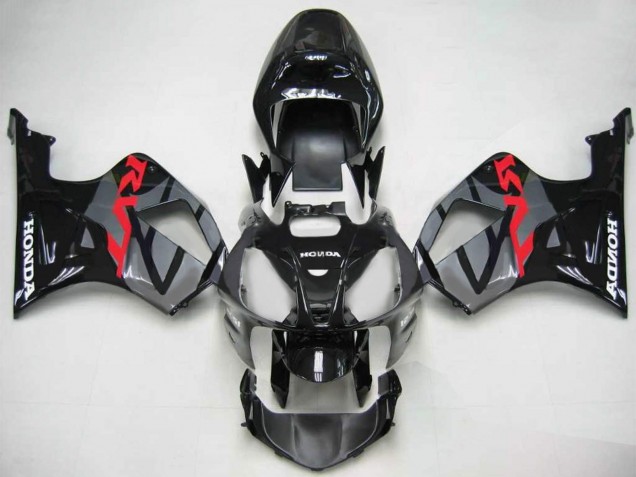 Mejores Carenados Moto Honda VTR1000 2000-2006 - Negro Brillante Gris