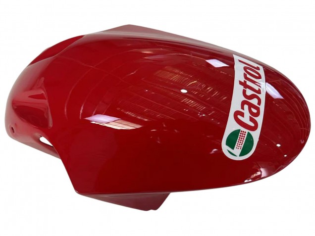 Mejores Carenados Moto Honda VTR1000 2000-2006 - Blanco Rojo Verde Negro Brillante Castrol