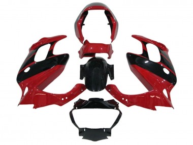 Mejores Carenados Moto Honda VTR1000F 1997-2005 - Rojo Negro Brillante